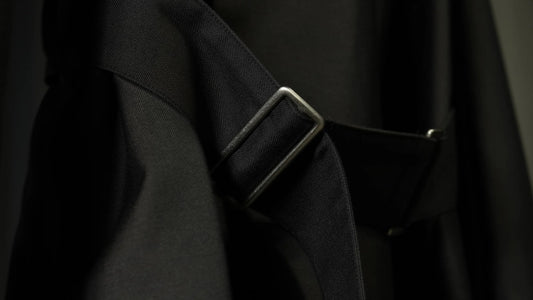Granhiert dark brown wool silk serge