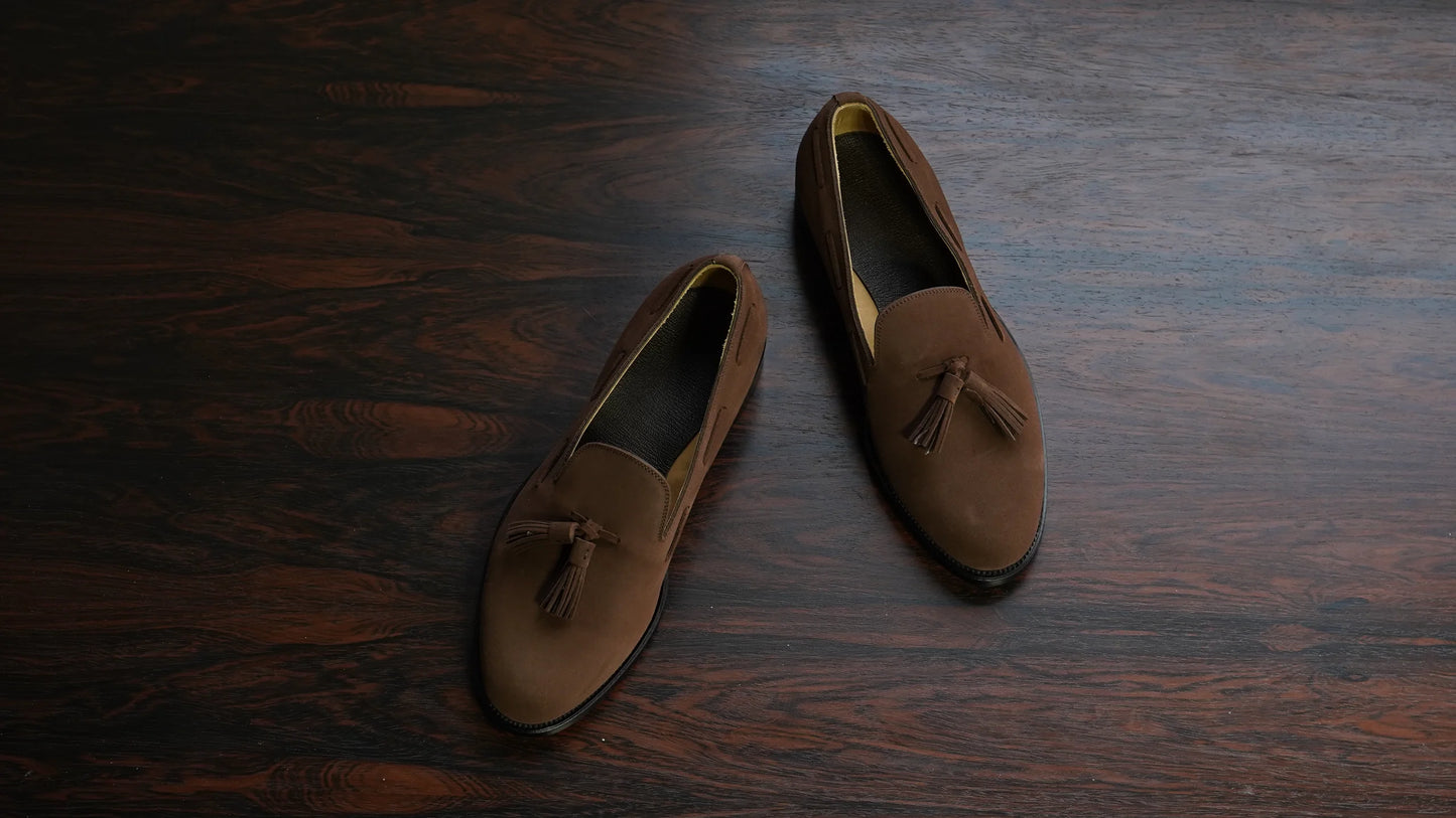 Forme Suede Tassel Loafer　goodyear