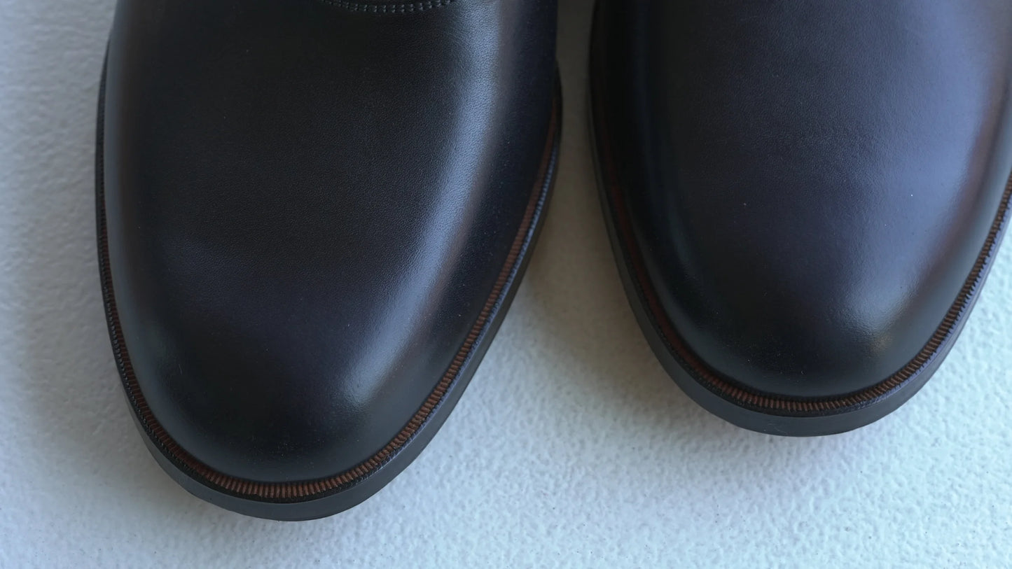 forme Lim balmoral plain toe black calf×shf mckay